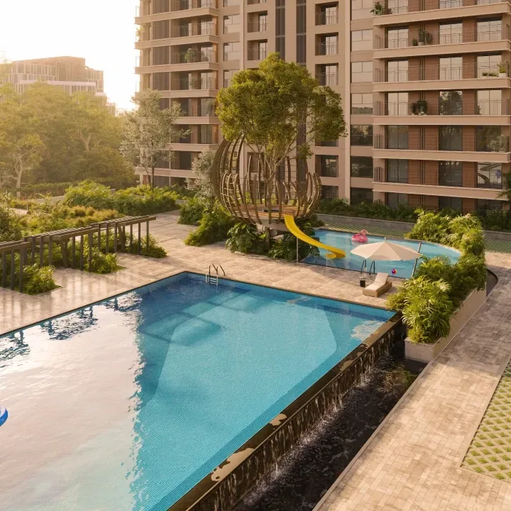Lap and leisure pool